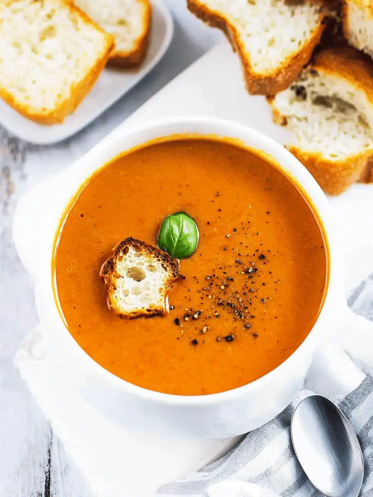 Roasted Tomato Basil Soup