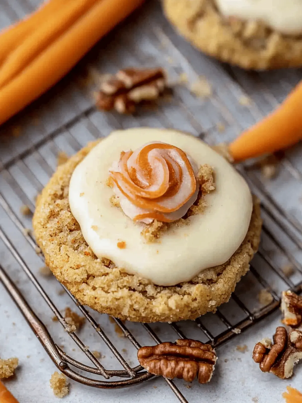 Spiced Crumbl Carrot Cake Cookies