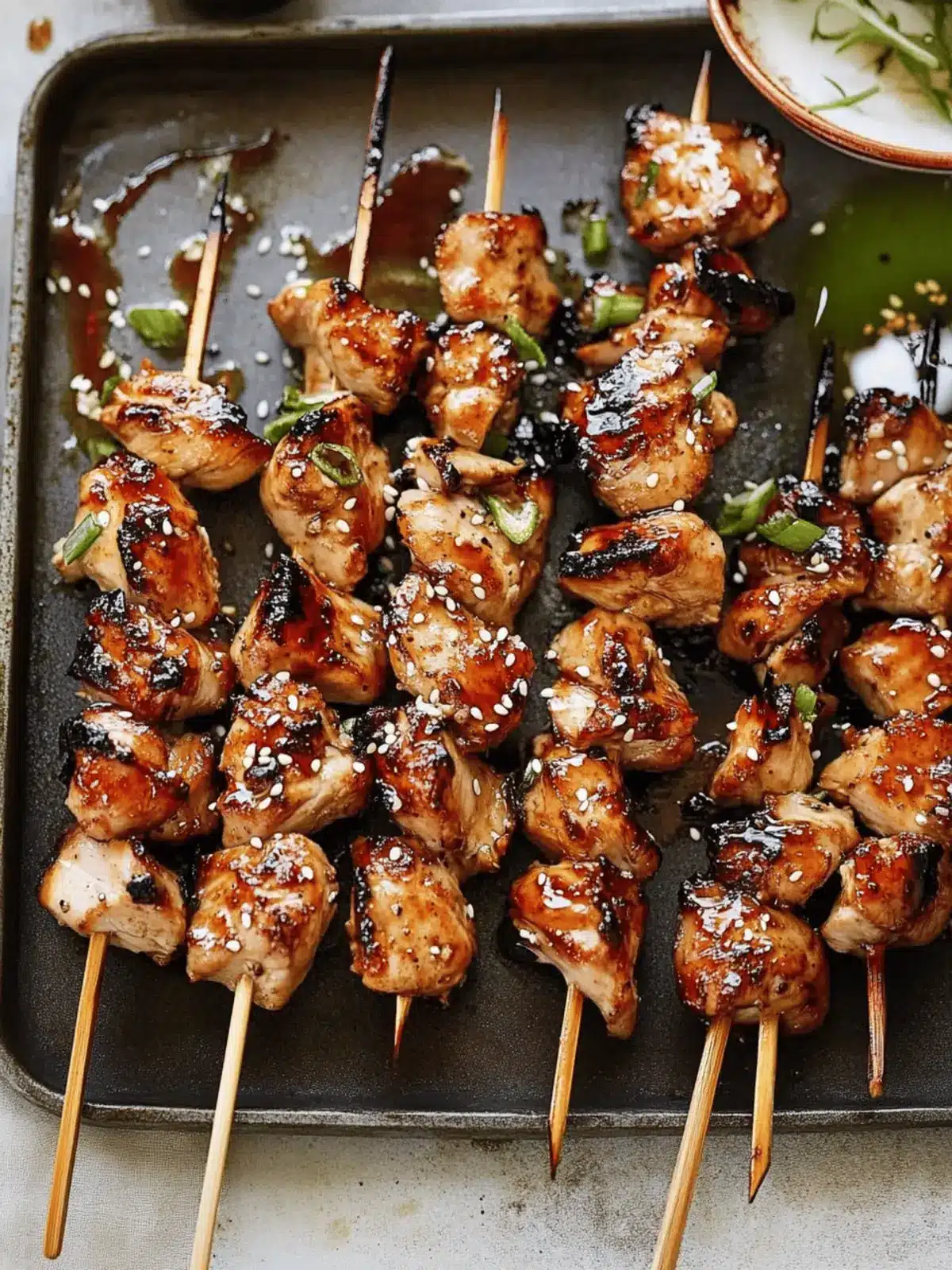 Chicken Yakitori aka Japanese Chicken Skewers