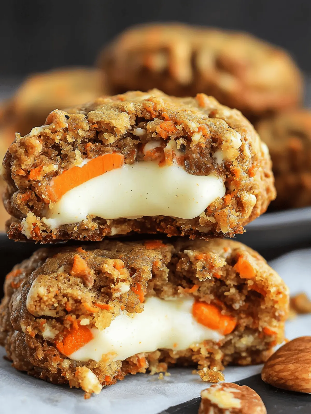 Carrot Cake Cookies-Stuffed