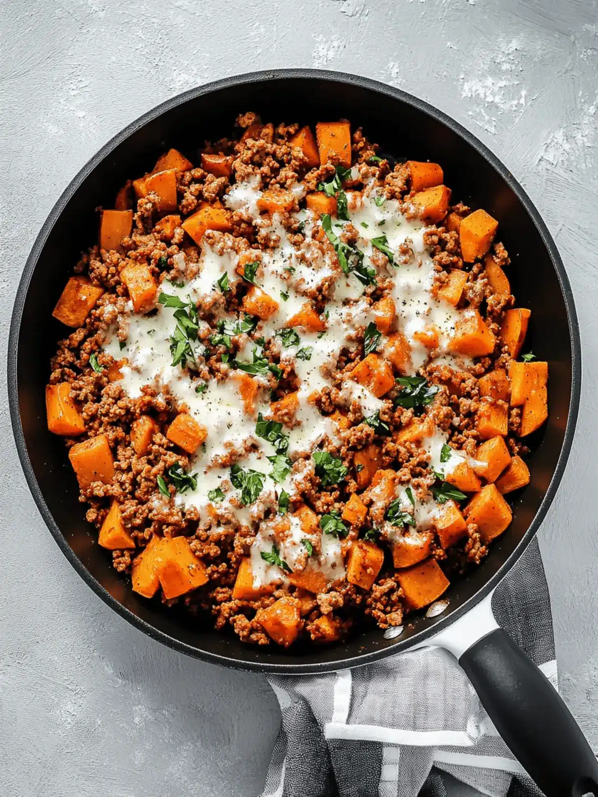 Ground Turkey Sweet Potato Skillet