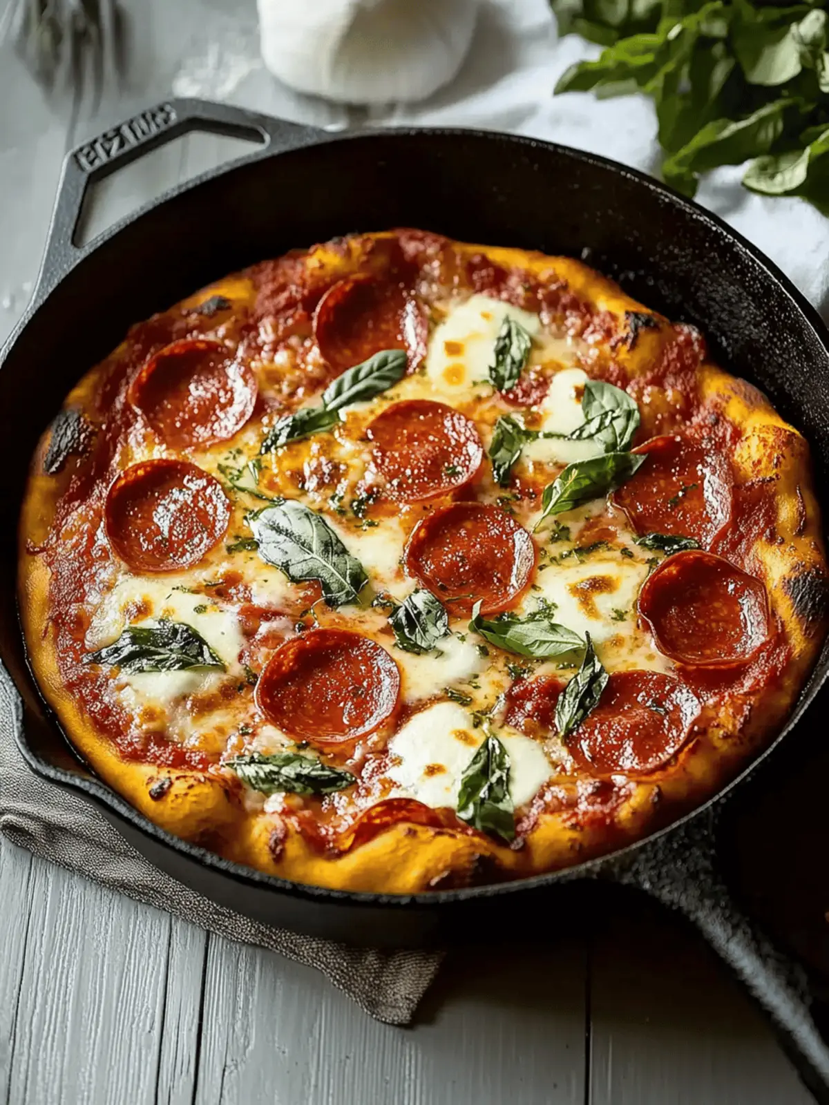 Cast Iron Skillet Pizza