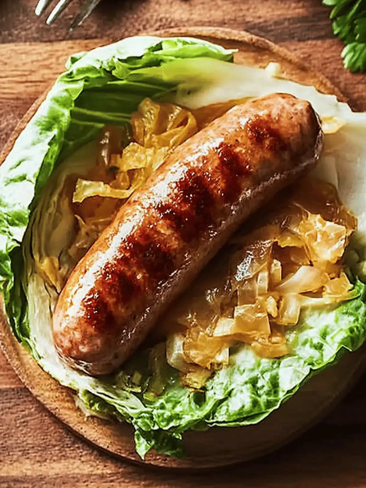Cabbage Wrapped Brats