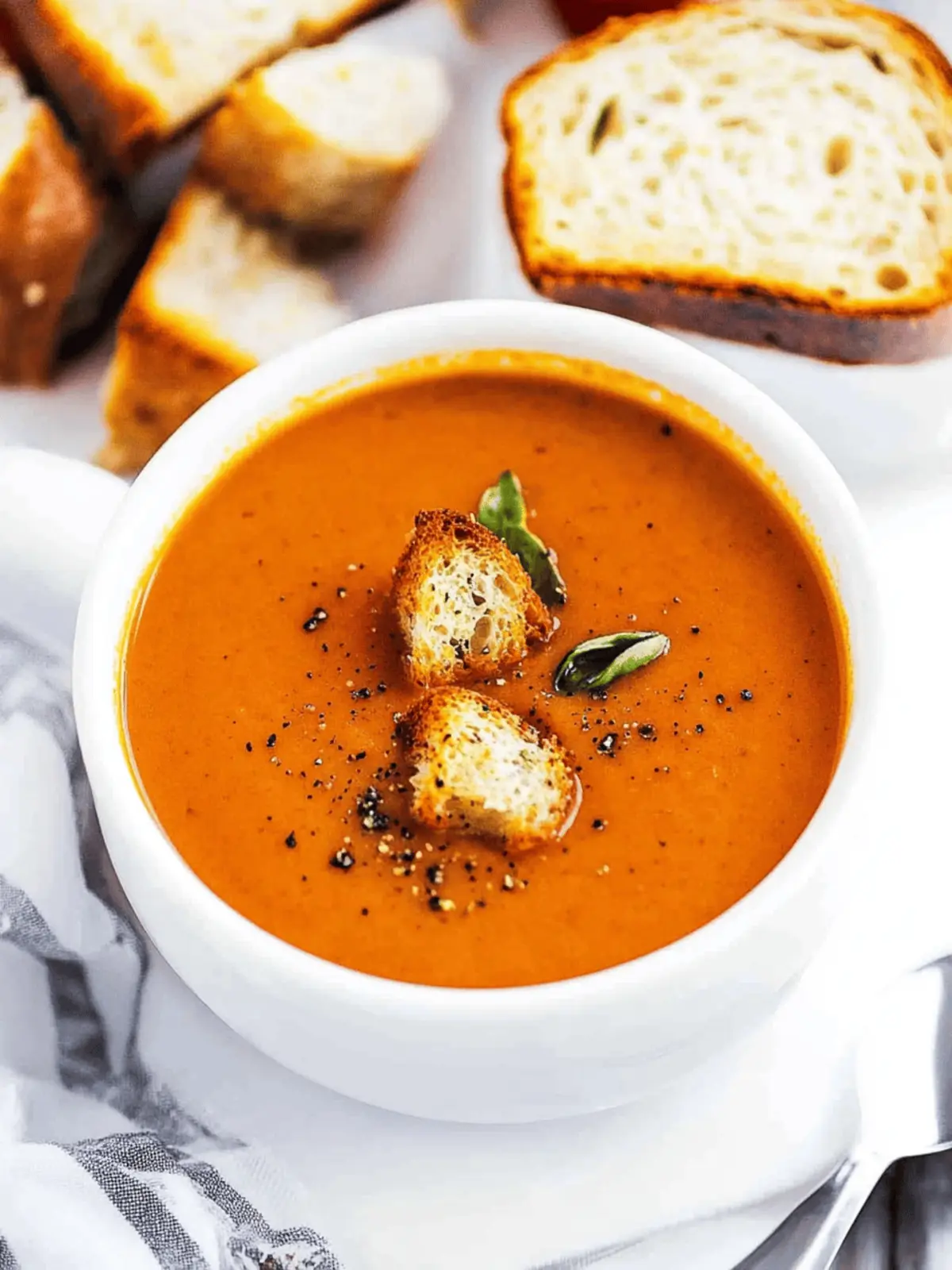 Roasted Tomato Basil Soup