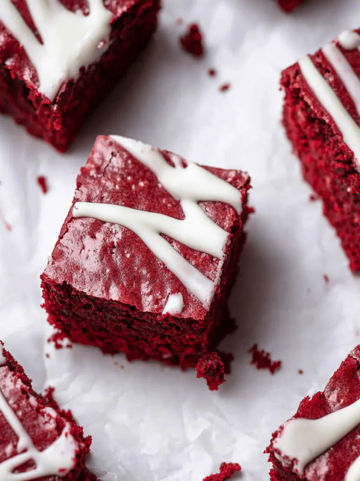 The Best Fudgy Red Velvet Brownies Recipe