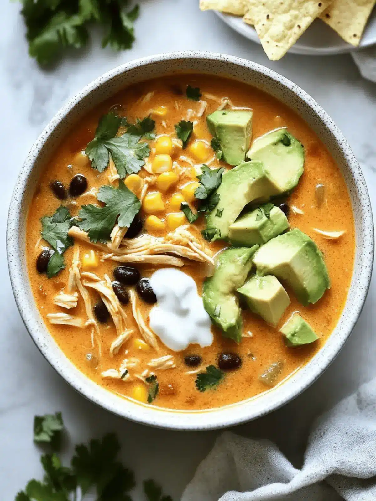 Creamy Chicken Enchilada Soup