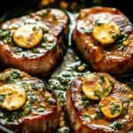 Garlic Butter Pan Seared Pork Chops