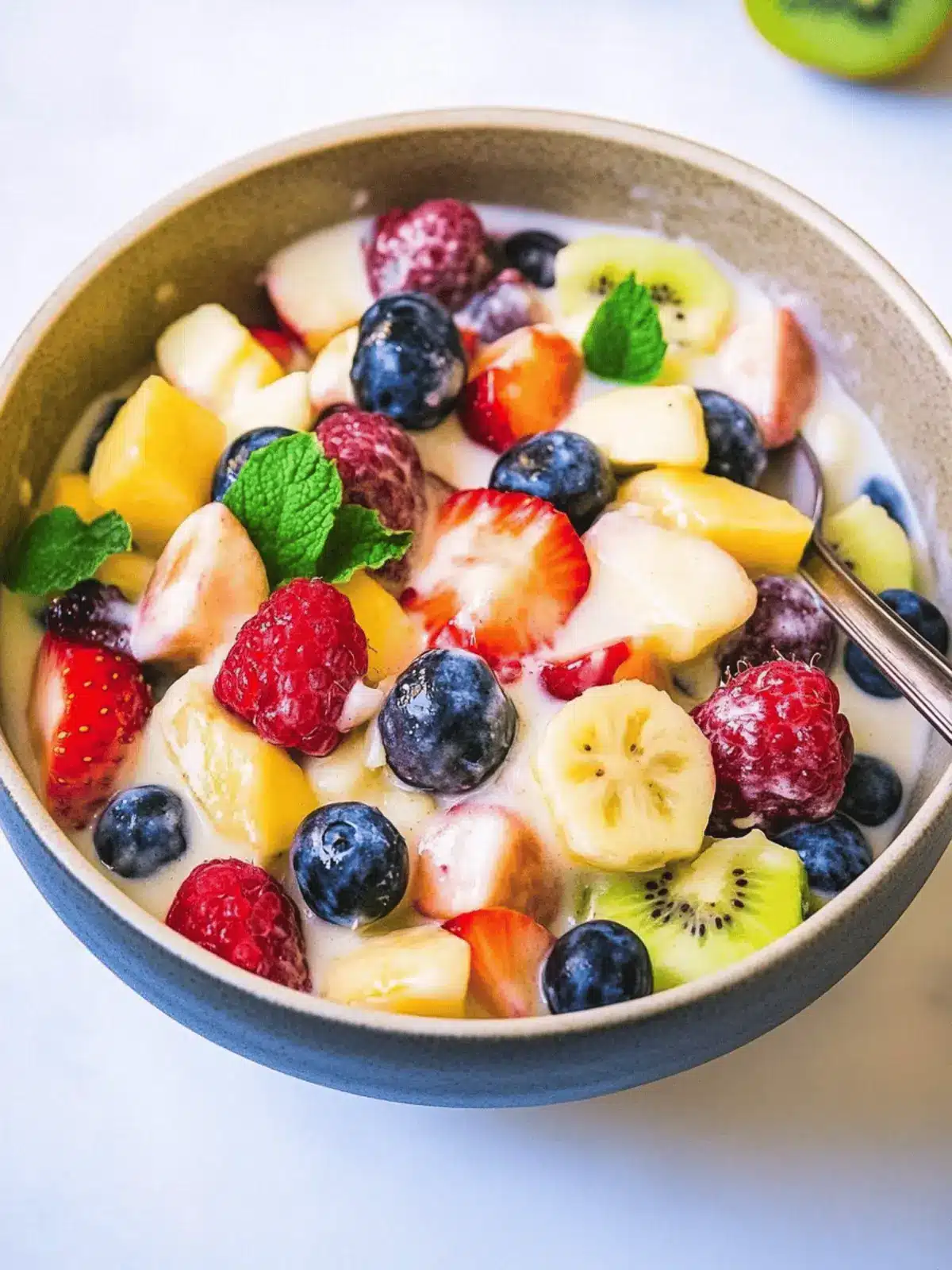 Fruit Salad with Condensed Milk