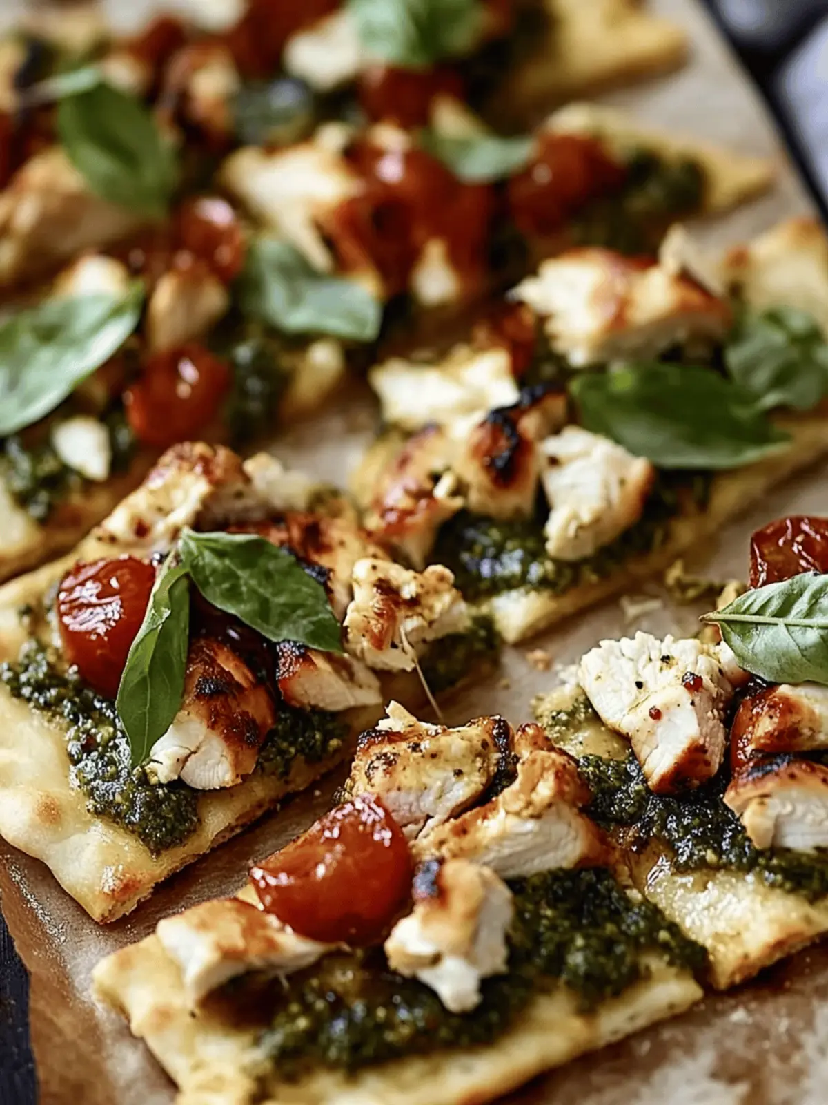 Pesto Chicken Flatbread: A Delicious and Easy Recipe for Dinner