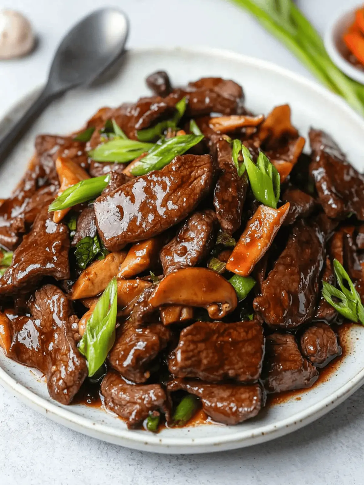 Beef Mushroom Stir-Fry