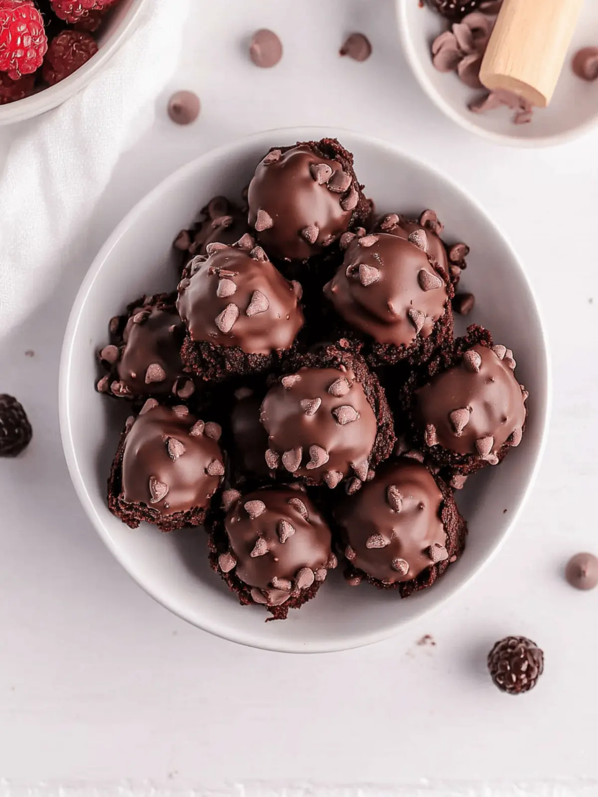 No-Bake Brownie Bites