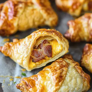 Cheese and Bacon Turnovers