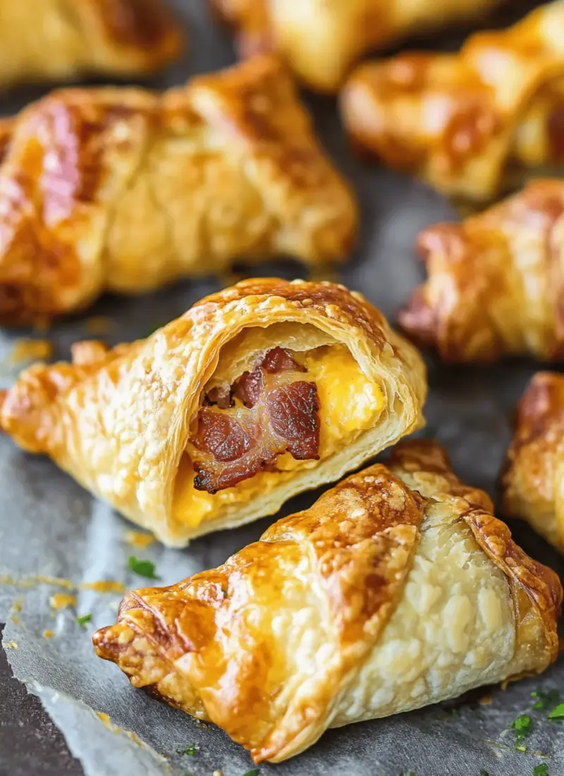Cheese and Bacon Turnovers