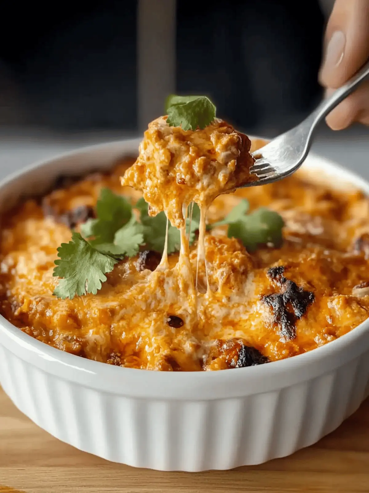 Three Ingredient Chili Cheese Dip