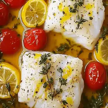 Delicious Baked Cod with Tomatoes & Lemon in 30 Minutes