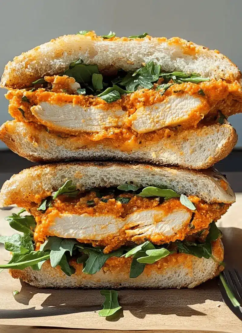 Crunchy Chicken Romesco Sandwich