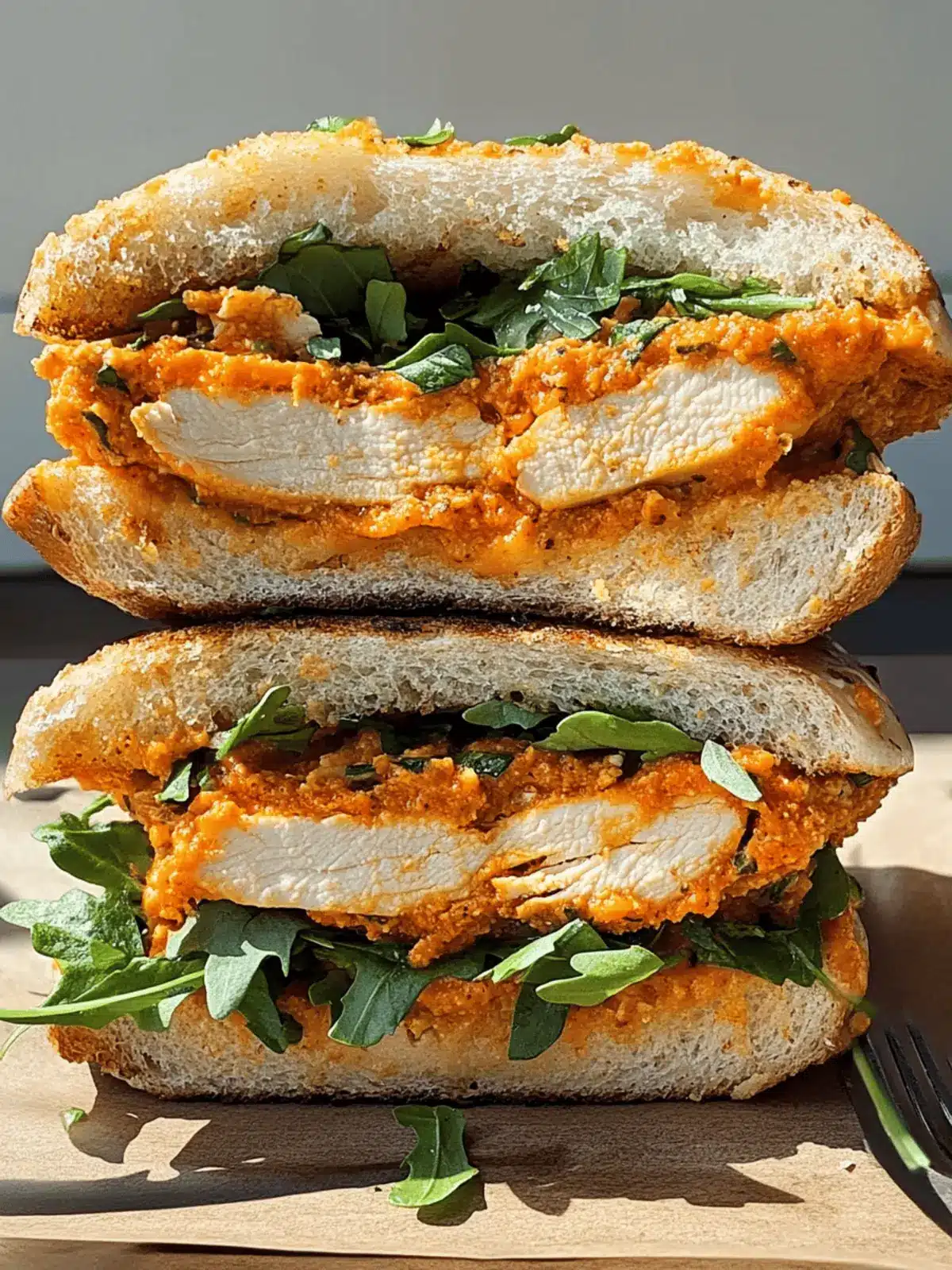 Crunchy Chicken Romesco Sandwich