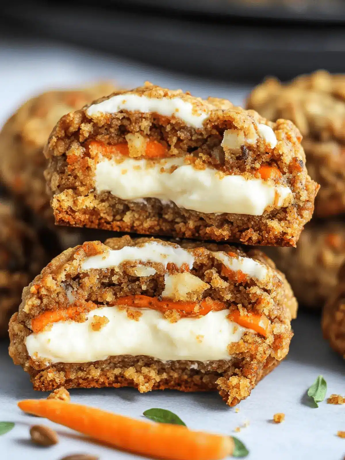 Carrot Cake Cookies-Stuffed