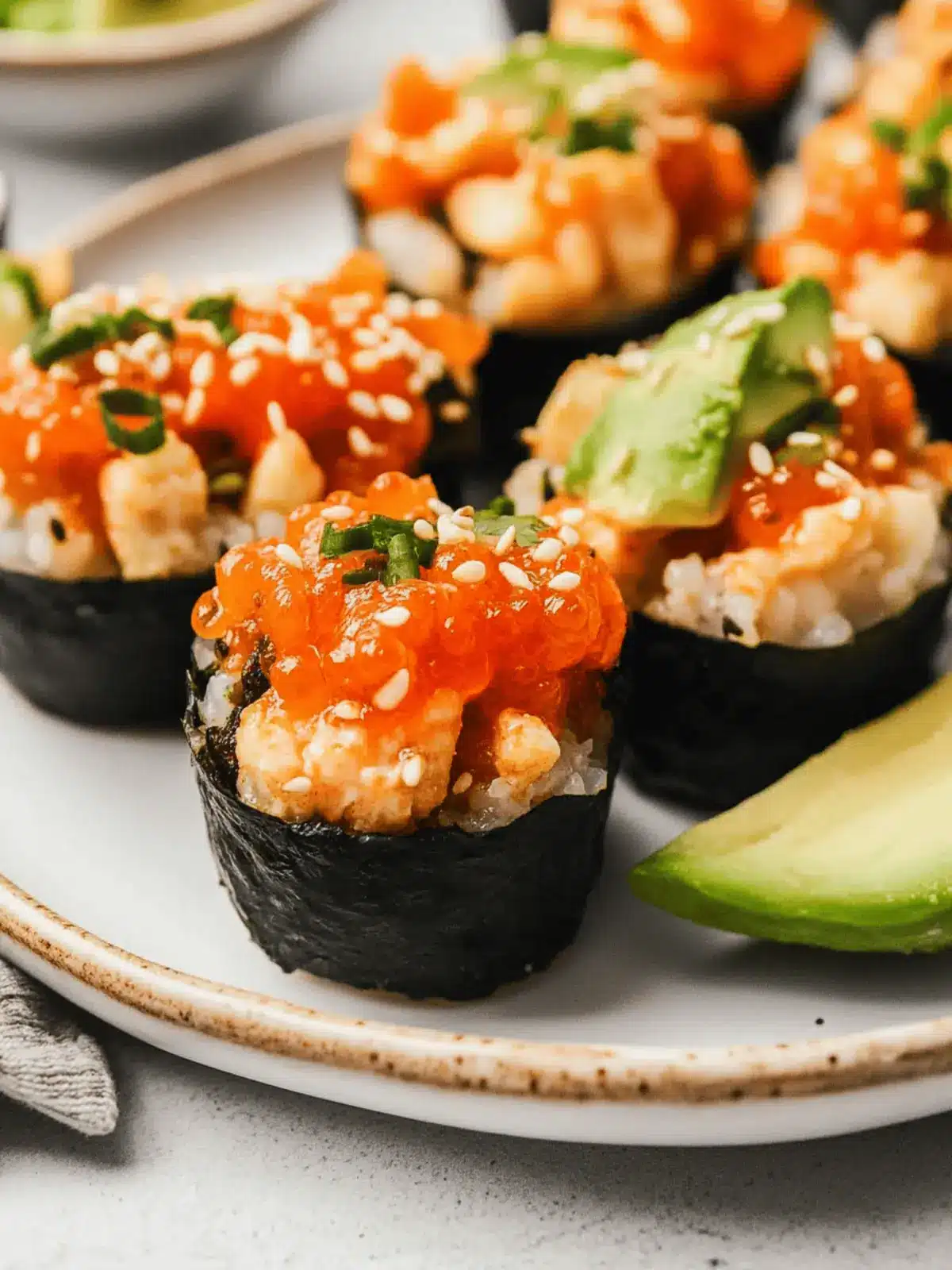 Easy Baked Sushi Cups