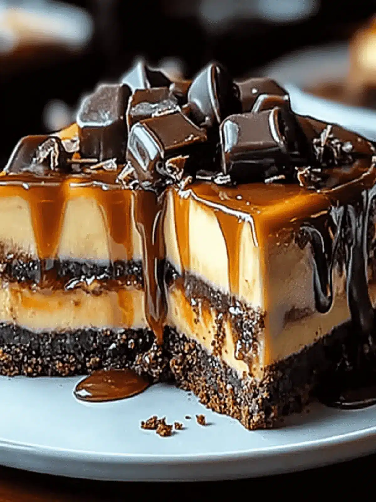 Caramel Brownie Cheesecake