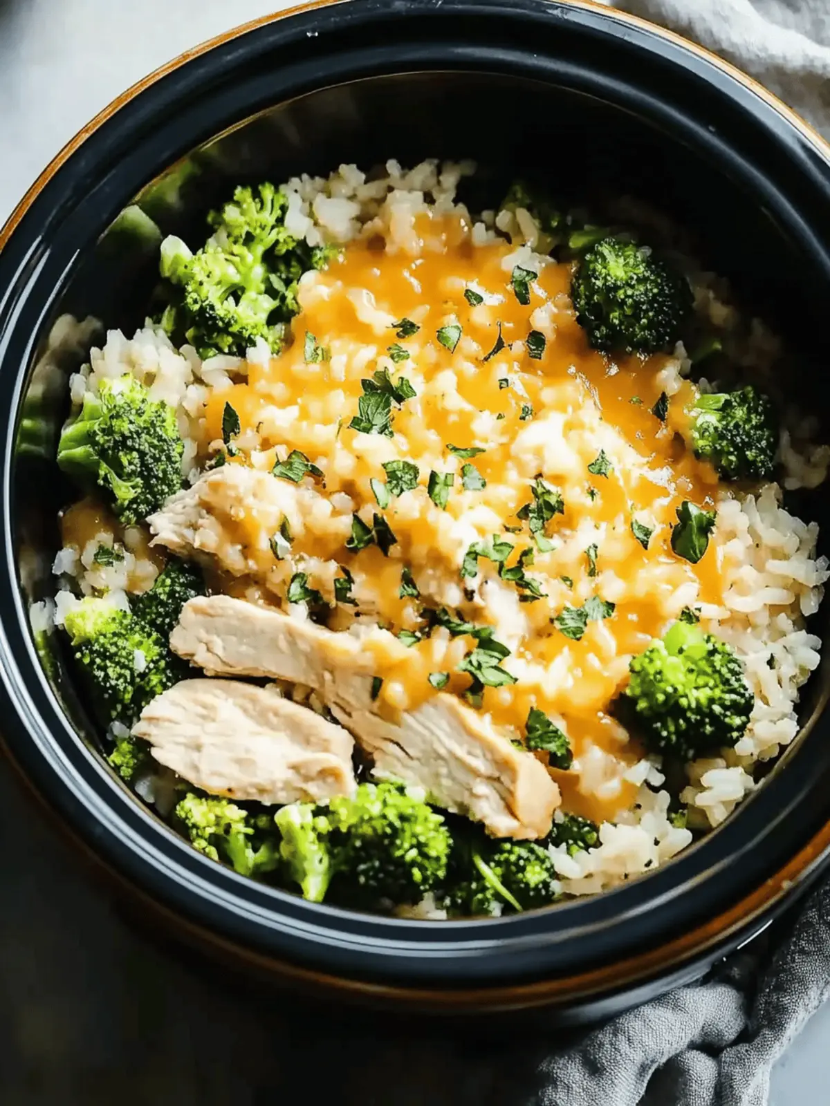 Delicious Crockpot Broccoli Chicken and Rice
