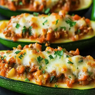 Stuffed Zucchini Boats