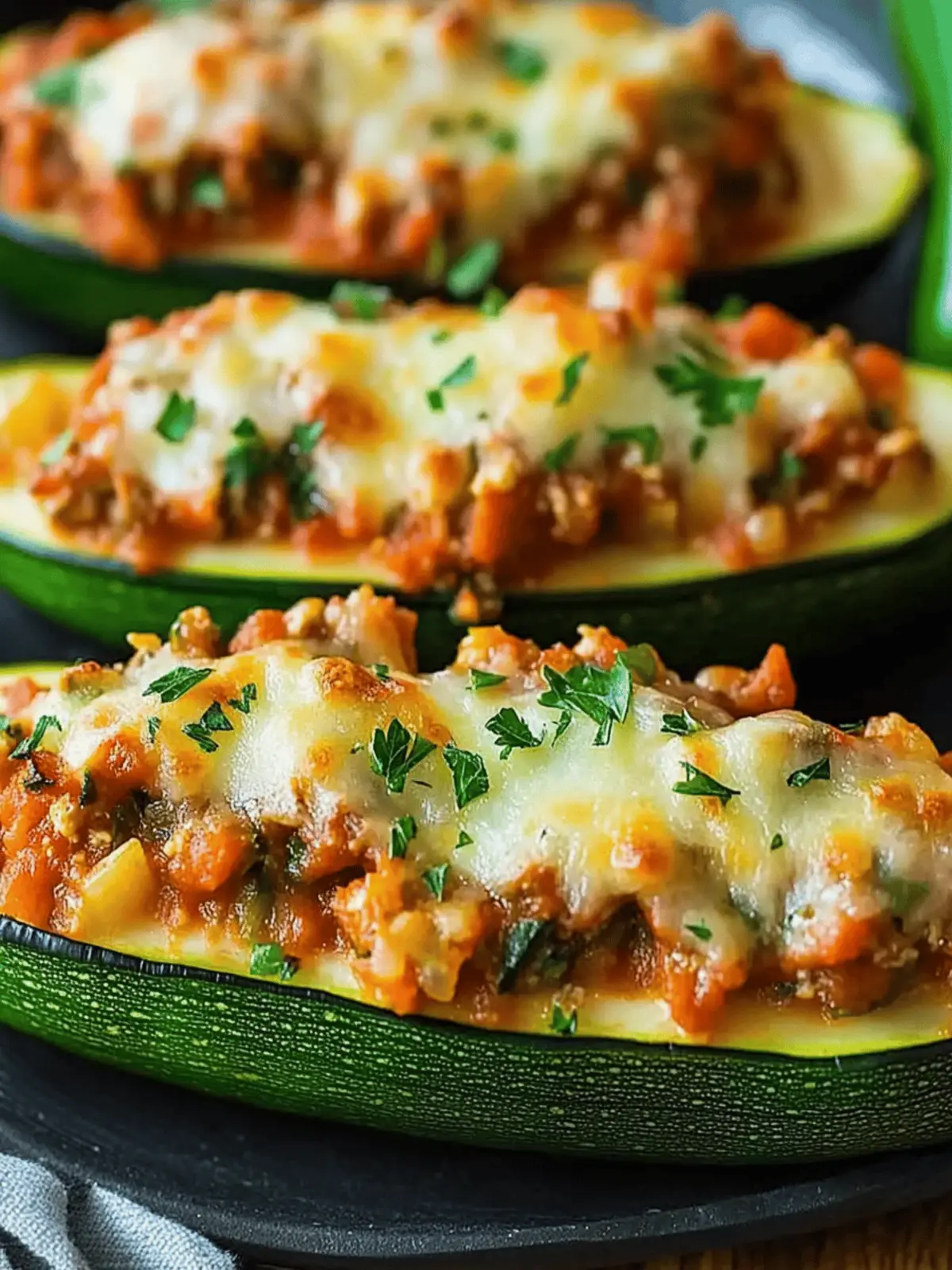 Stuffed Zucchini Boats