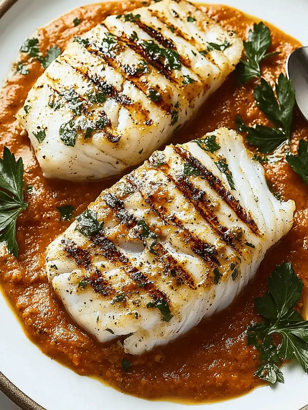 Grilled Cod With Romesco Sauce for a Flavorful Summer Feast
