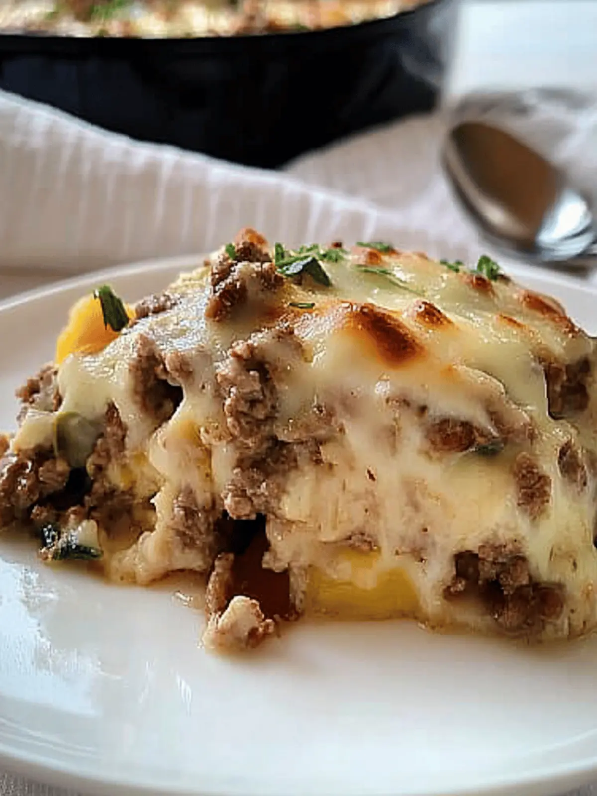 KETO PHILLY CHEESESTEAK CASSEROLE