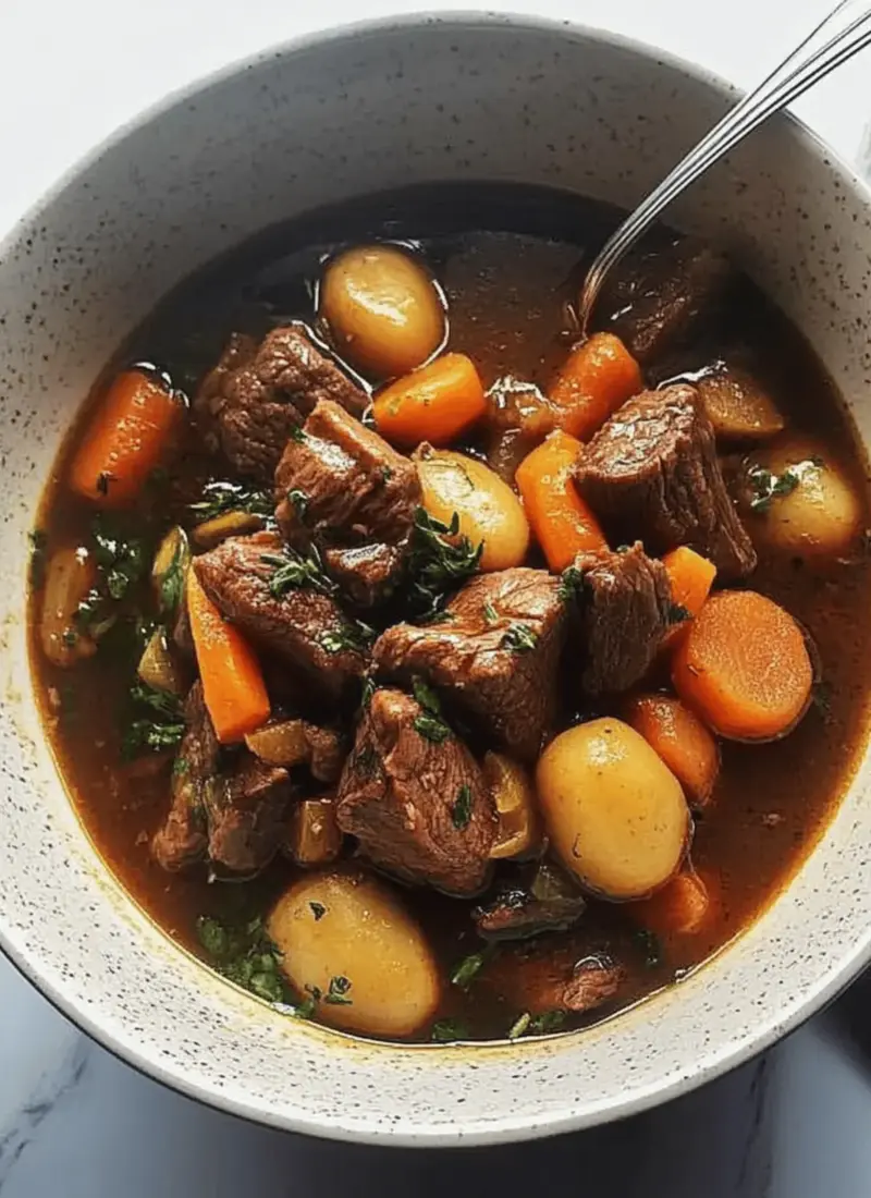 SLOW COOKER CHUNKY BEEF STEW