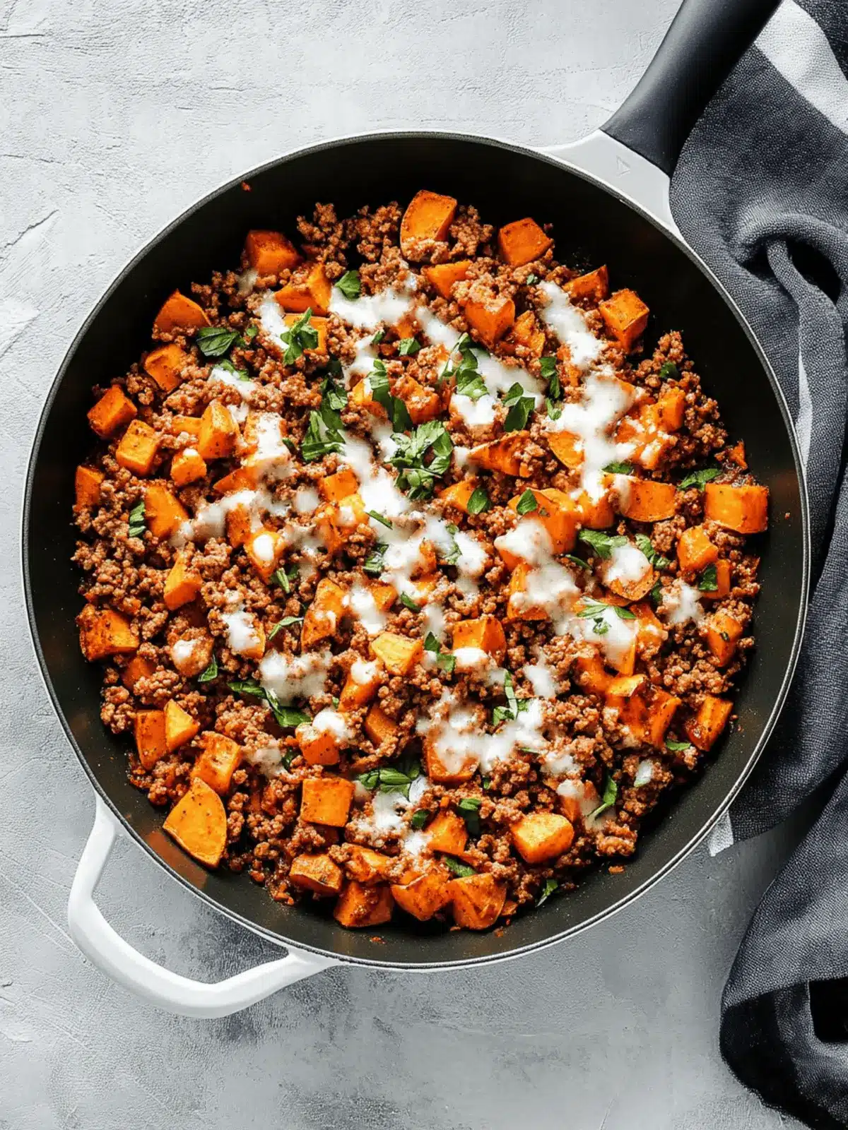 Ground Turkey Sweet Potato Skillet