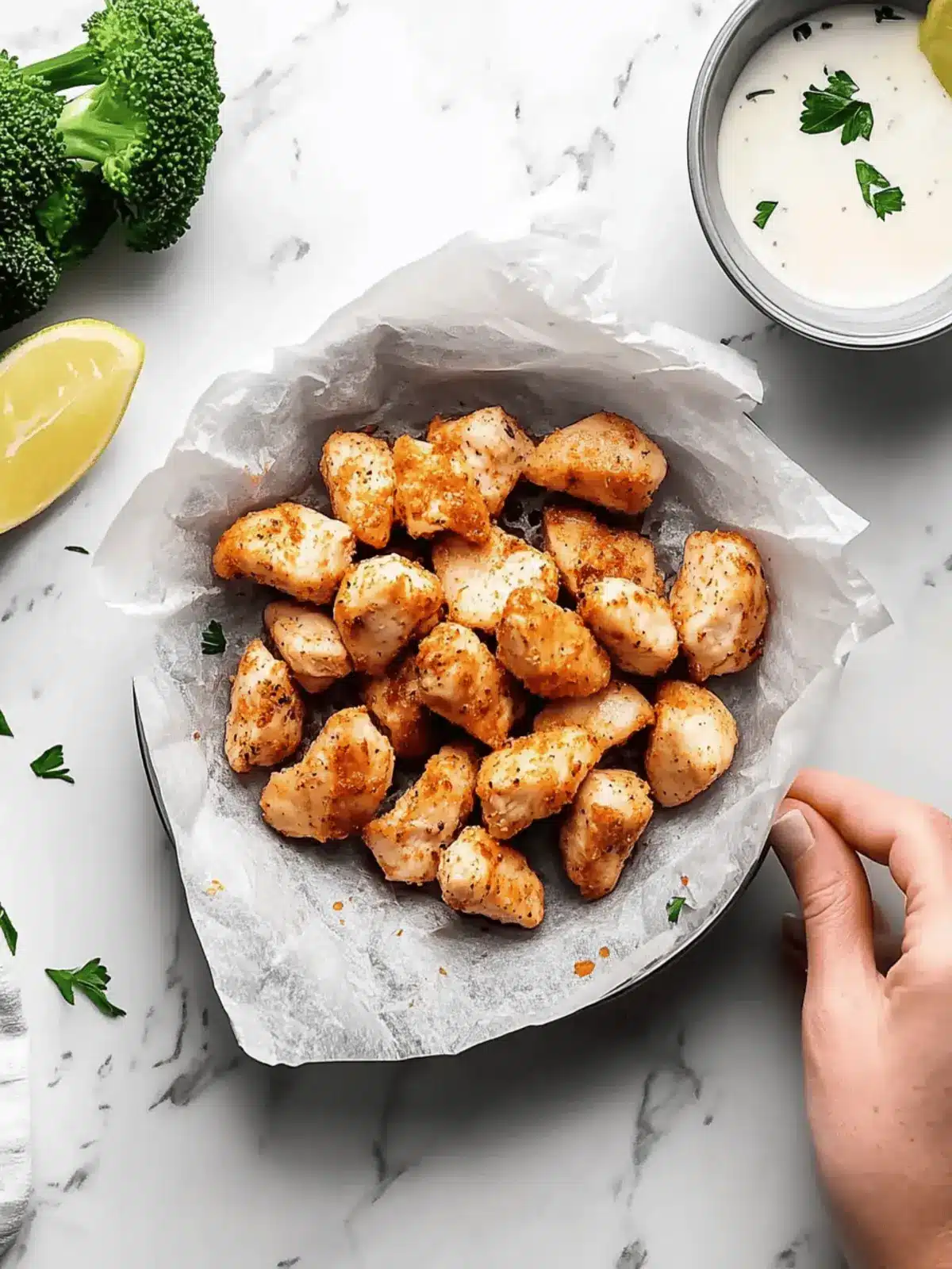 Easy Air Fryer Chicken Bites (Keto, Gluten-Free)