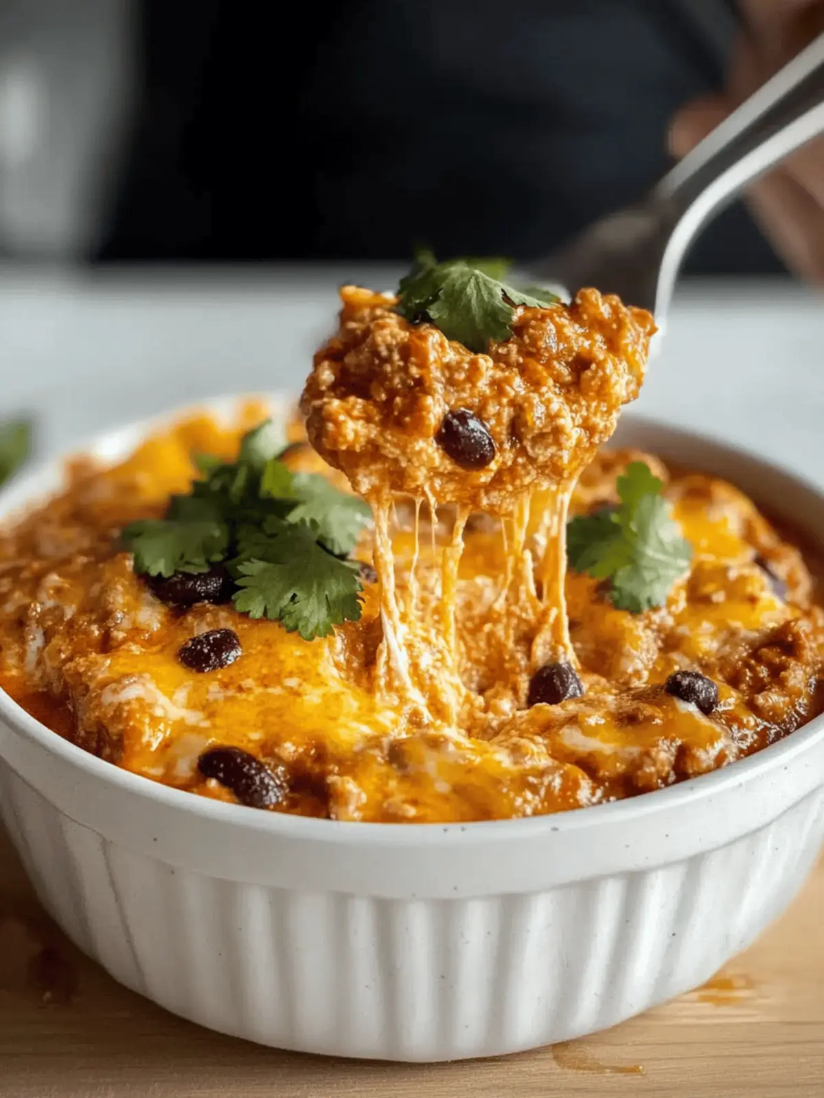 Three Ingredient Chili Cheese Dip