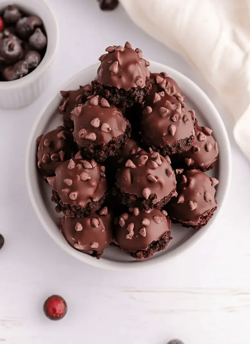 No-Bake Brownie Bites