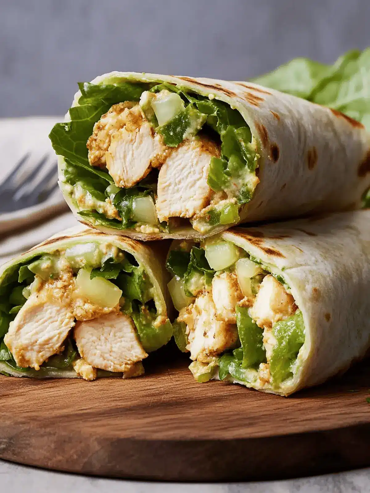 Chicken Caesar Wraps