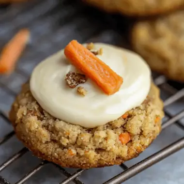 Spiced Crumbl Carrot Cake Cookies