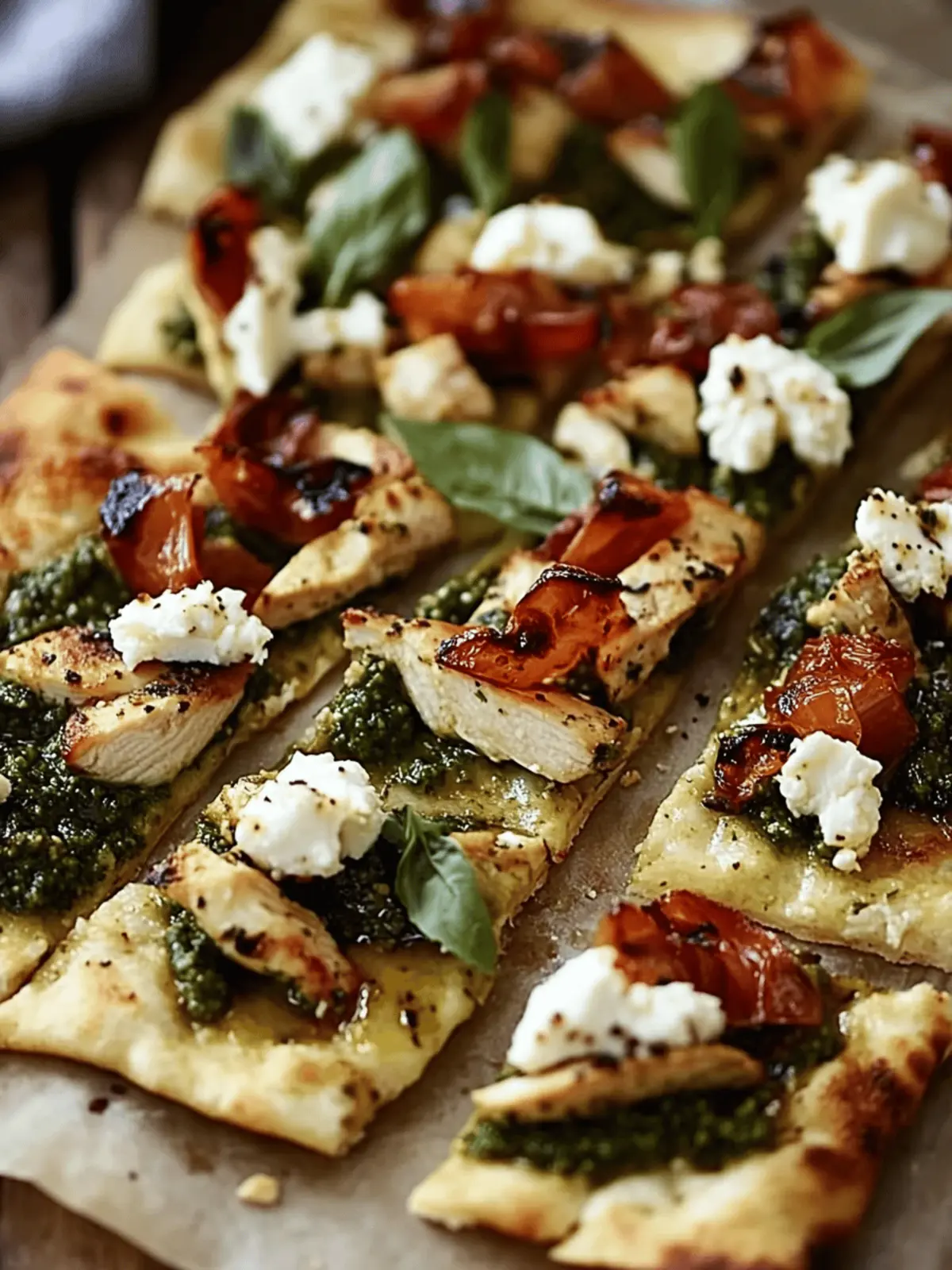 Pesto Chicken Flatbread: A Delicious and Easy Recipe for Dinner