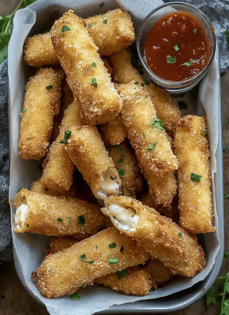 Crab Rangoon Mozzarella Sticks
