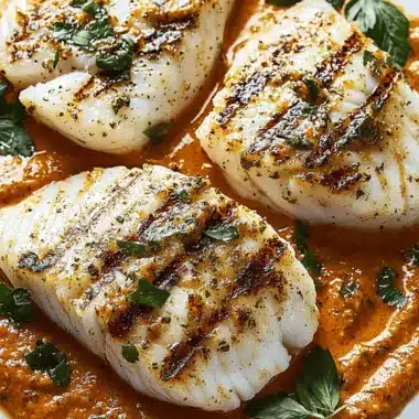 Grilled Cod With Romesco Sauce for a Flavorful Summer Feast