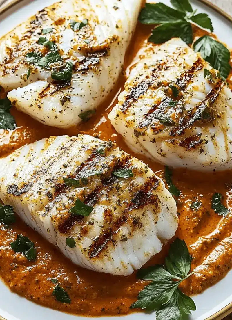 Grilled Cod With Romesco Sauce for a Flavorful Summer Feast