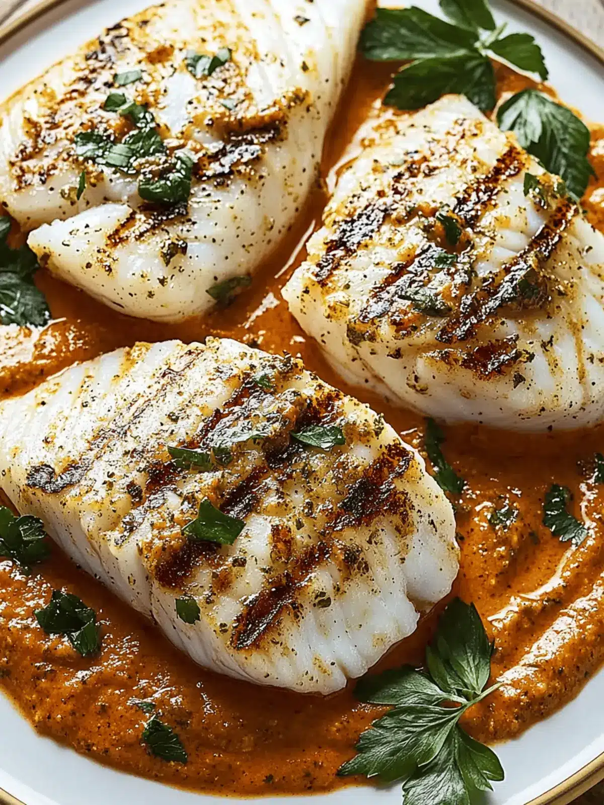 Grilled Cod With Romesco Sauce for a Flavorful Summer Feast
