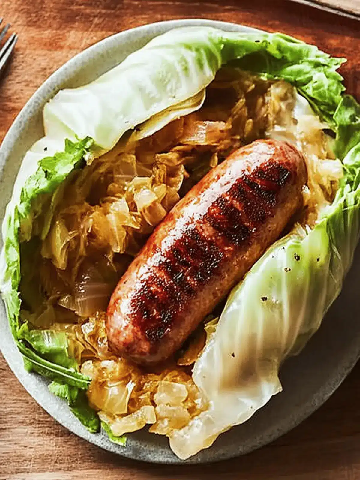 Cabbage Wrapped Brats