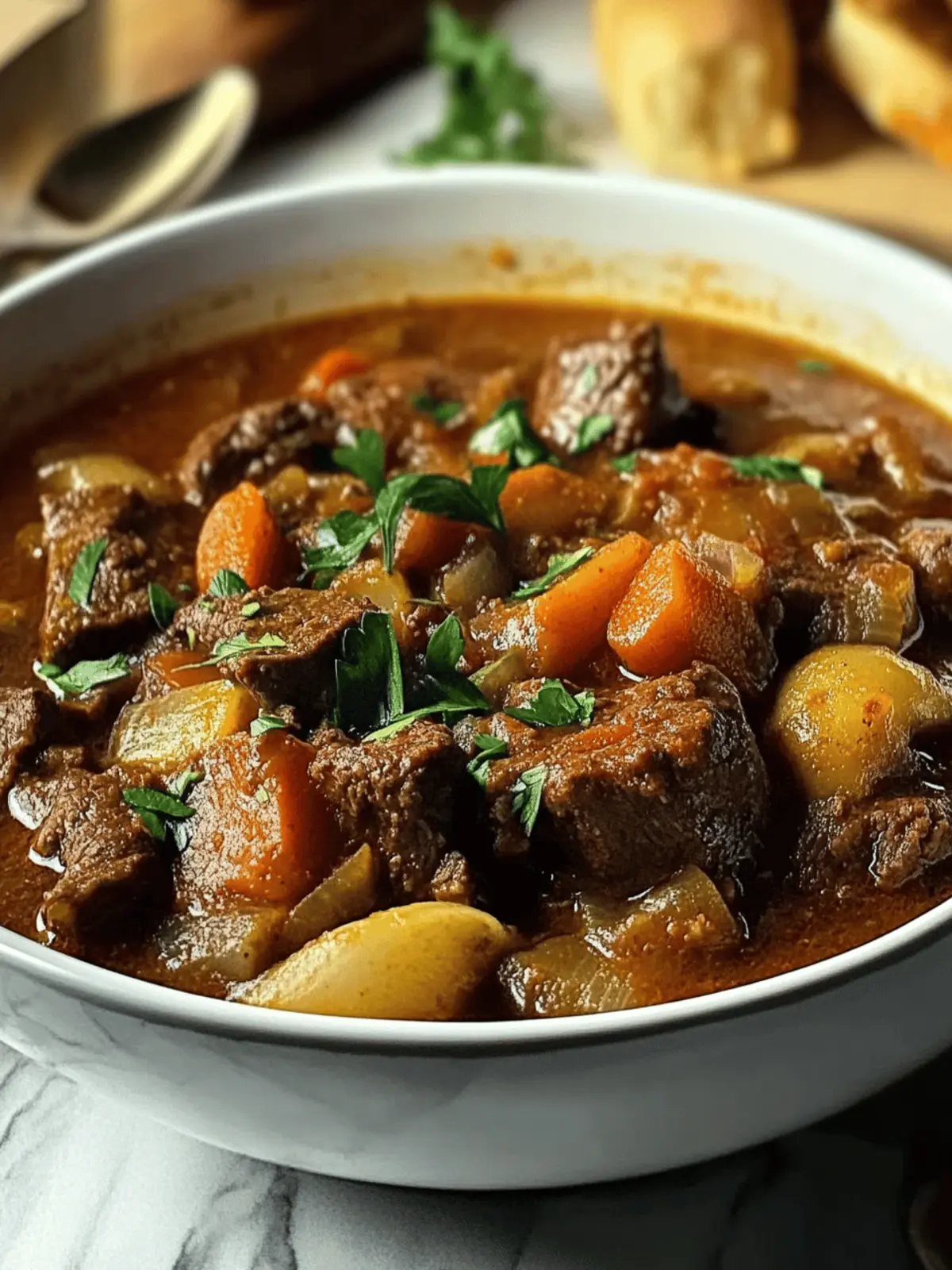 Hearty Ground Venison Stew