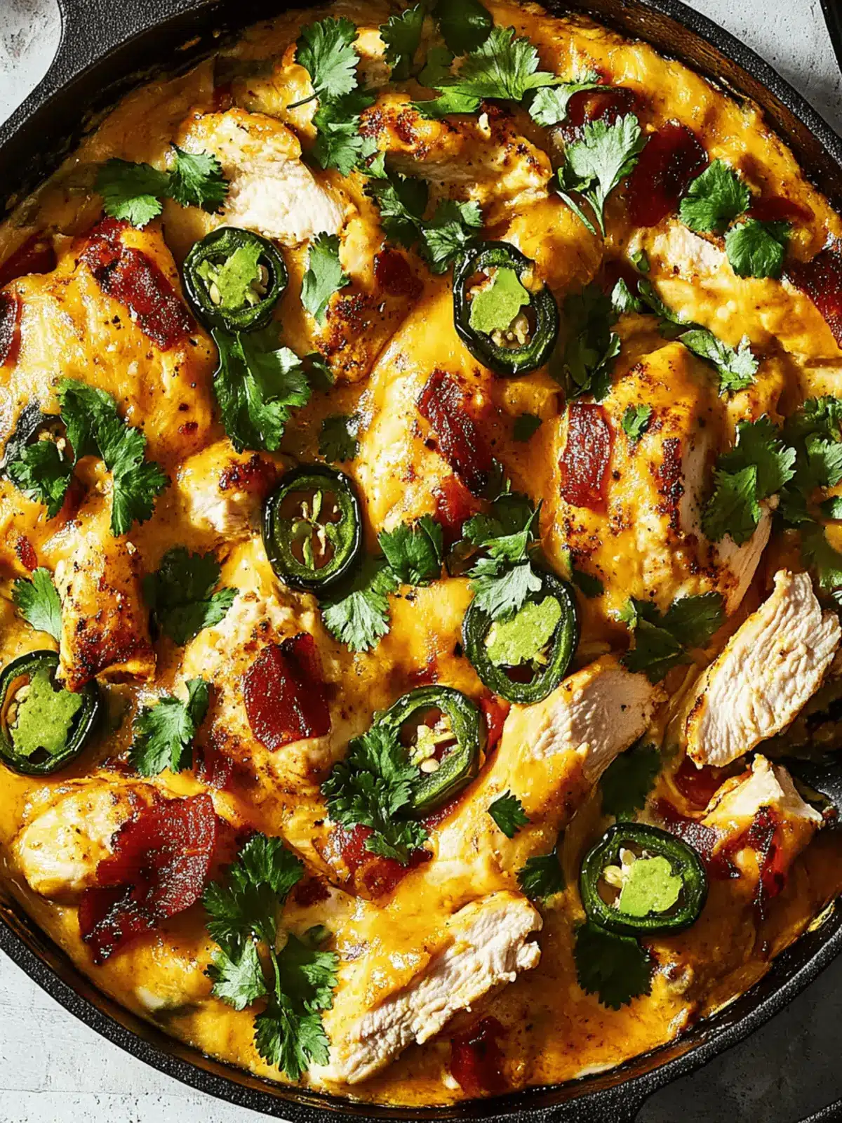 Jalapeño Popper Chicken Skillet