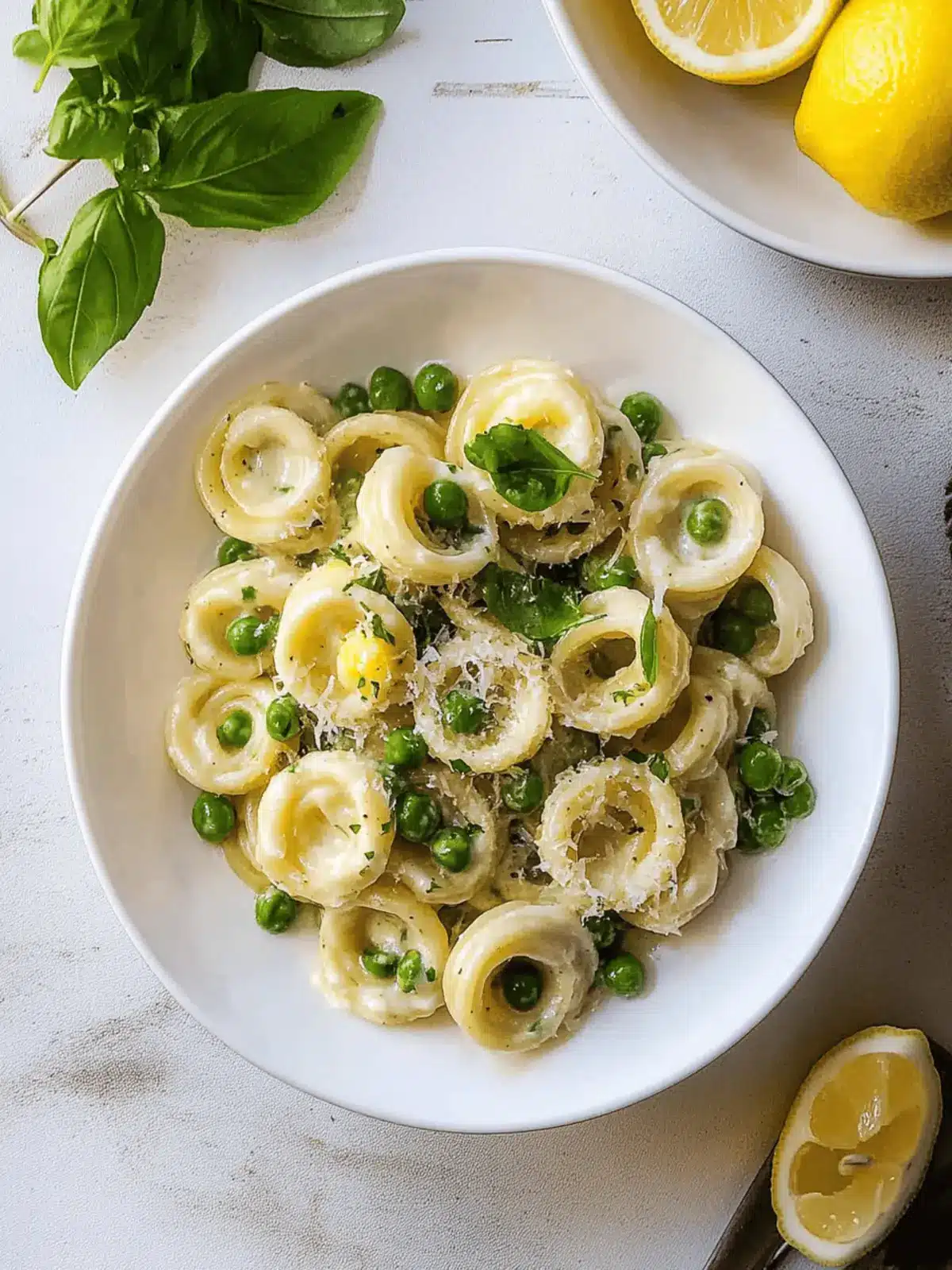 Pasta with Peas & Lemon