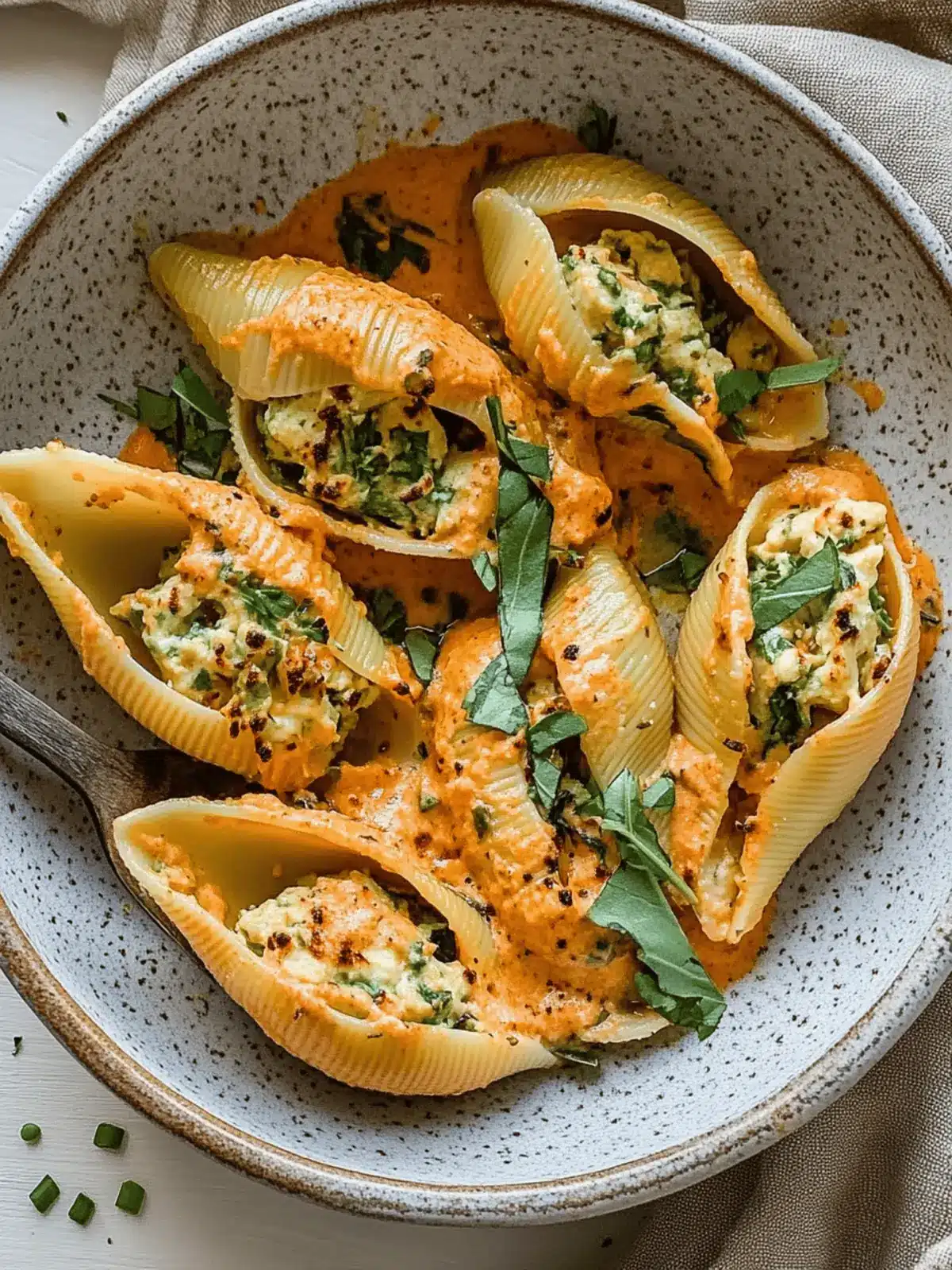 Herby Tofu ‘Ricotta’ Vegan Stuffed Shells