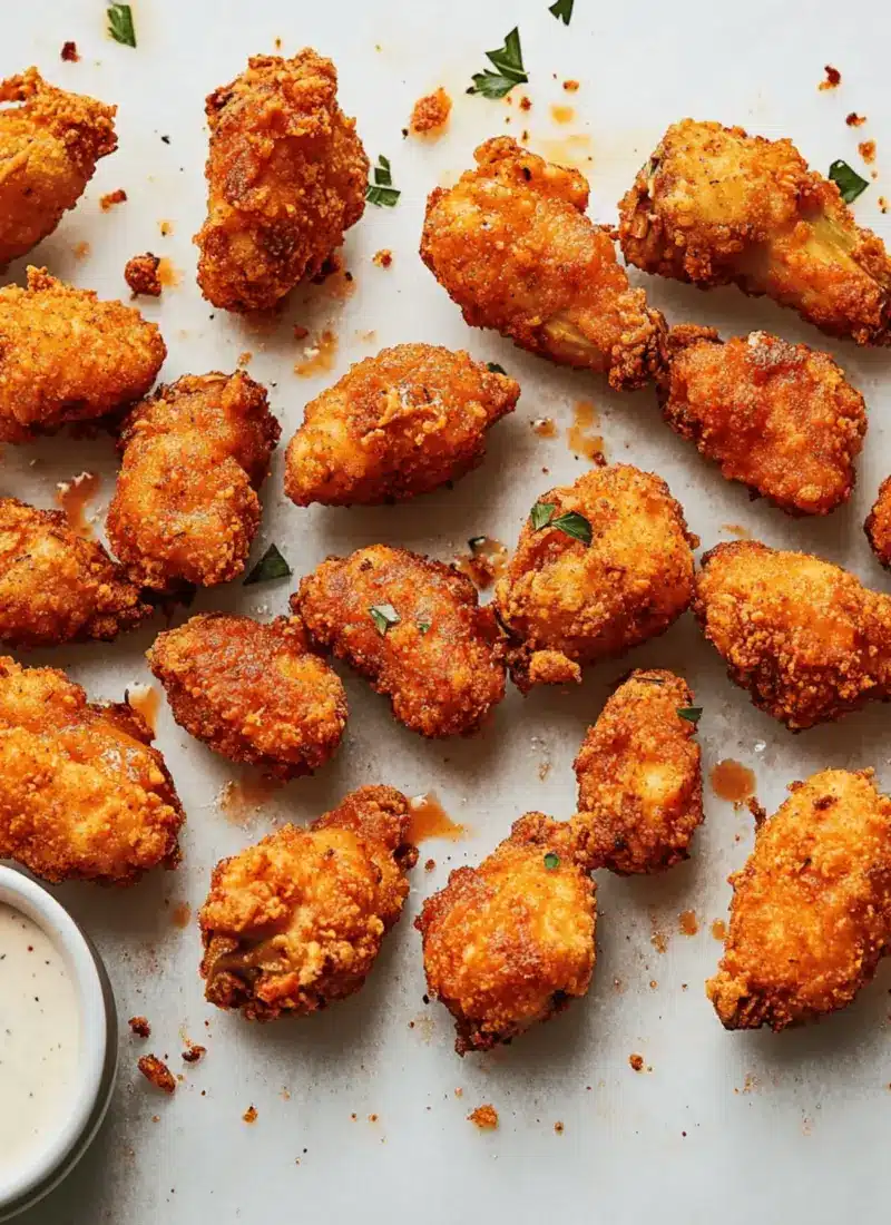 Fried Buffalo Artichoke Hearts