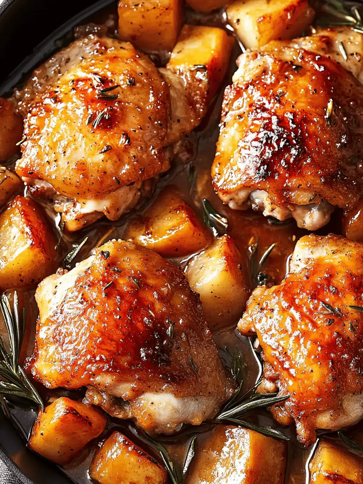 Cider Glazed Chicken Thighs