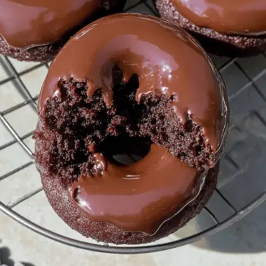 Healthy Chocolate Protein Donuts (Gluten Free, Paleo)