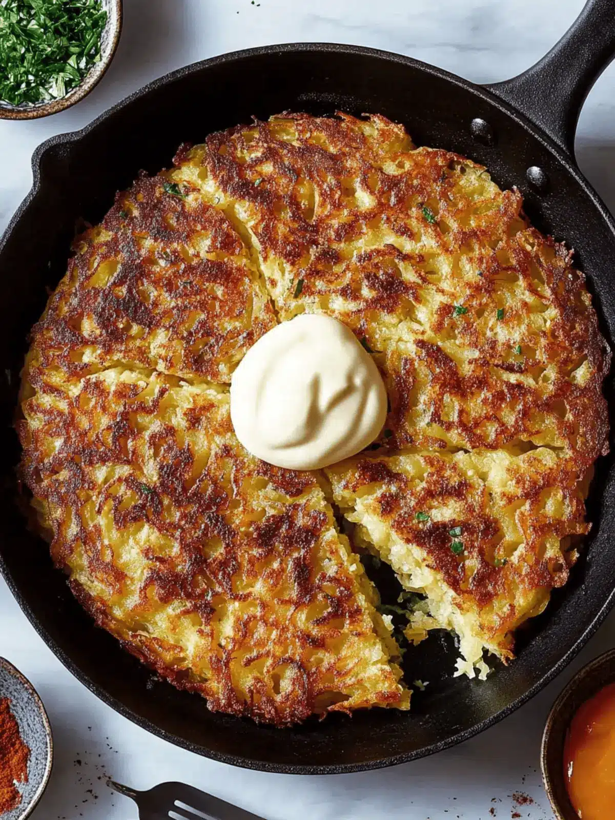 Giant Skillet Latke: Crispy, Cozy Comfort for Any Meal 2 Giant Skillet Latke